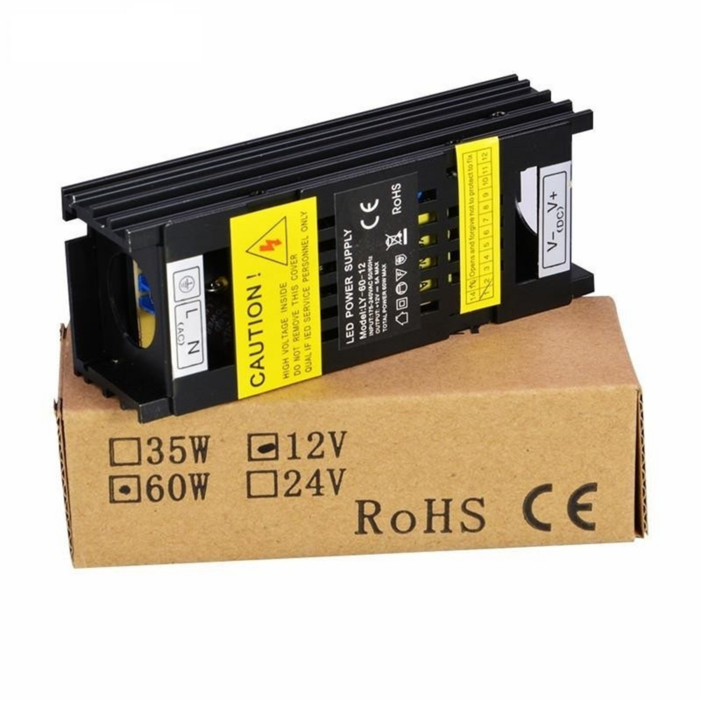 12V 5A 60W LED Power Supply – SMPS AC-DC Transformer Driver 220V