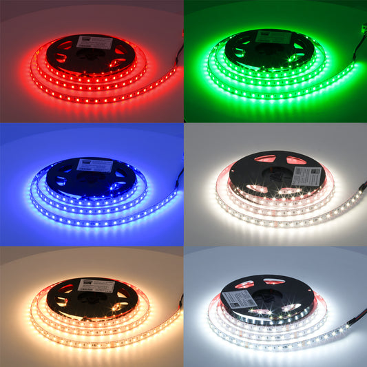 19.2W 24V LED Strip Light – 4-in-1, CRI90, 60 LEDs/m, Flexible, 5m Reel