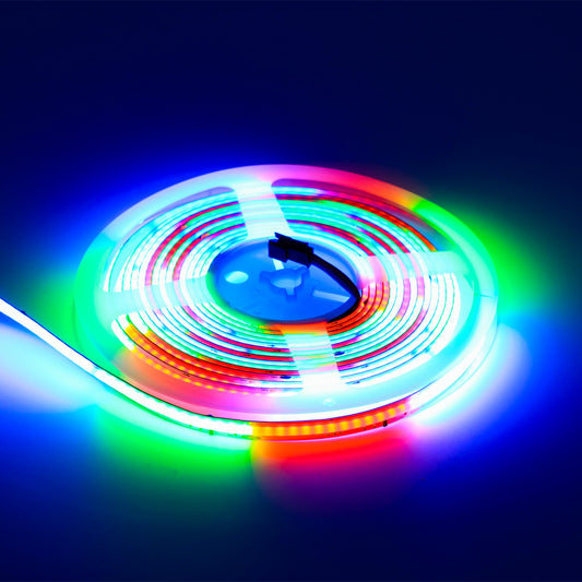 6W/m COB RGBW SPI Strip Light - 24VDC, 14 Pixels/m, 5m Reel