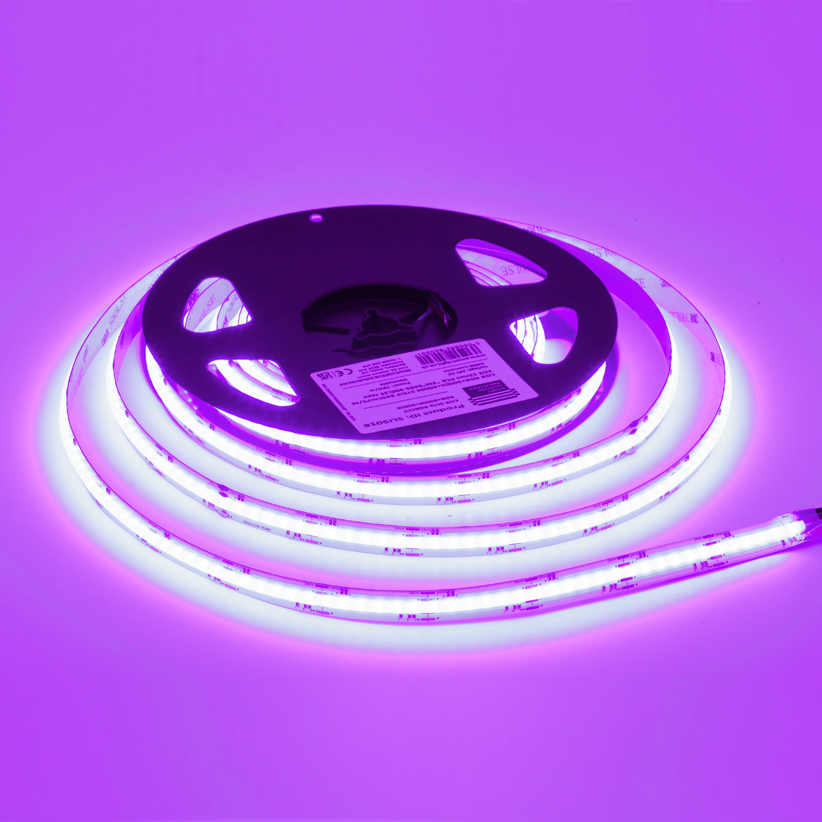 19W/m RGB+CCT LED COB Strip Light – 1000lm/m, 3000K+6000K, 5m Reel