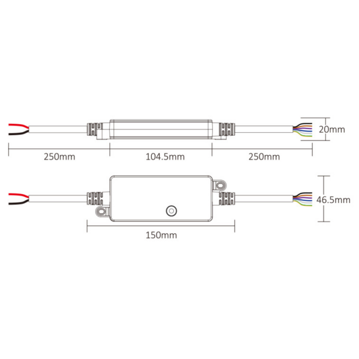 Mi-Light Waterproof LED Controller, 5-in-1, 2.4G,12-24V, 12A