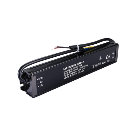 Waterproof LED Power Supply, 200W, 24V, 8.3A, IP67