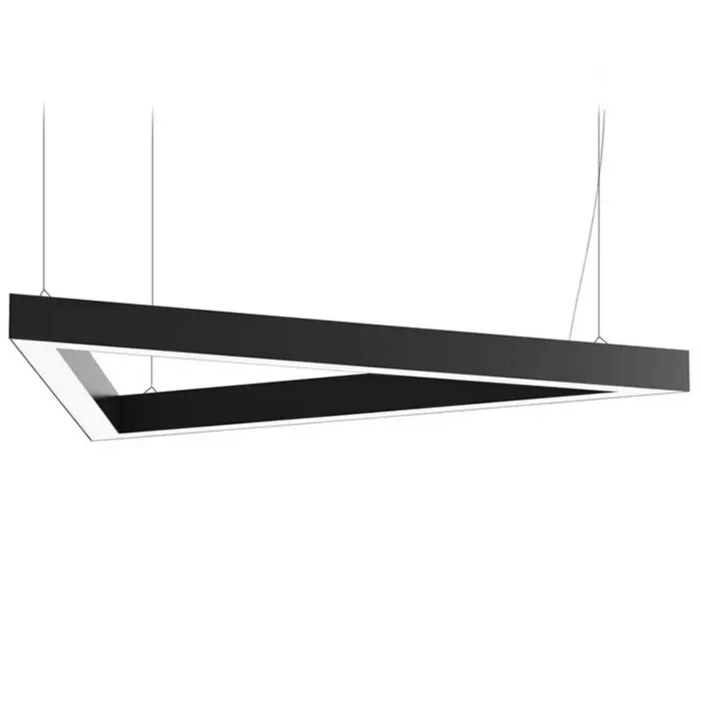 Custom Made Triangle LED Lighting, Suspended Installation