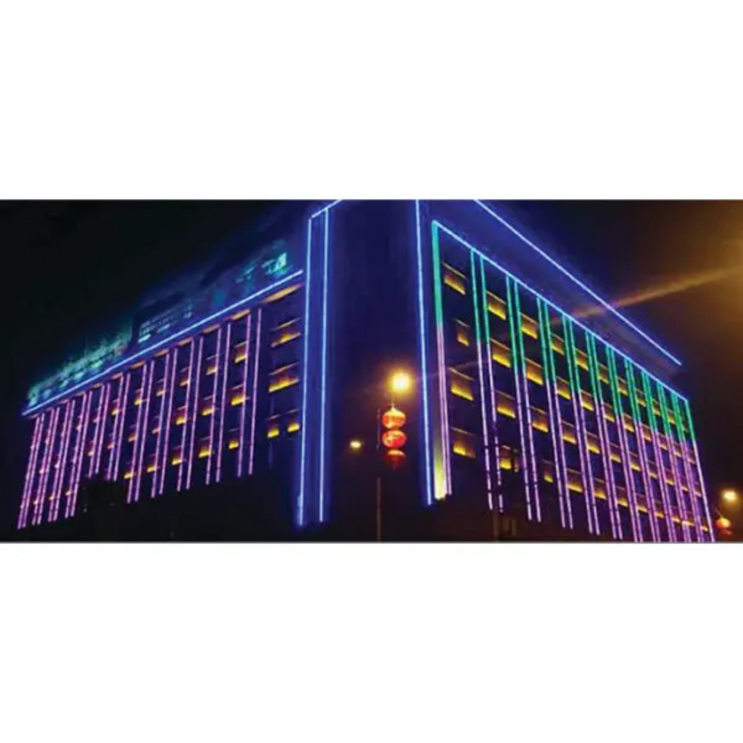 35.7x13.8mm Outdoor Wall-Mounted Aluminium LED Profile Set With Diffuser, 2m