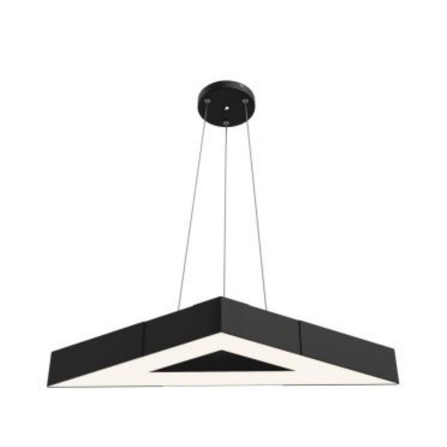 40W Triangle LED Light – 600mm Side, 6,000lm, Black, IP20