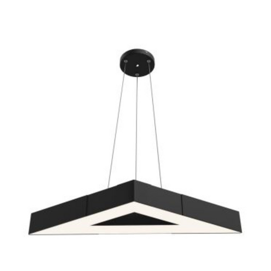 80W Triangle LED Light – 1200mm Side, 12,000lm, Black, IP20