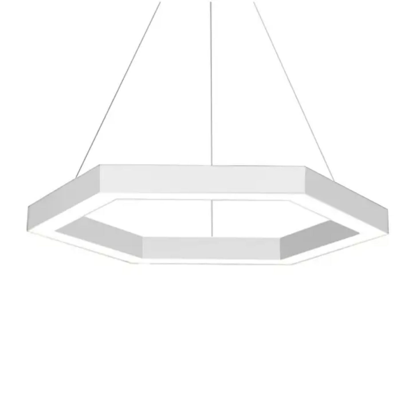 Custom Made Hexagon LED Lighting, Suspended Installation