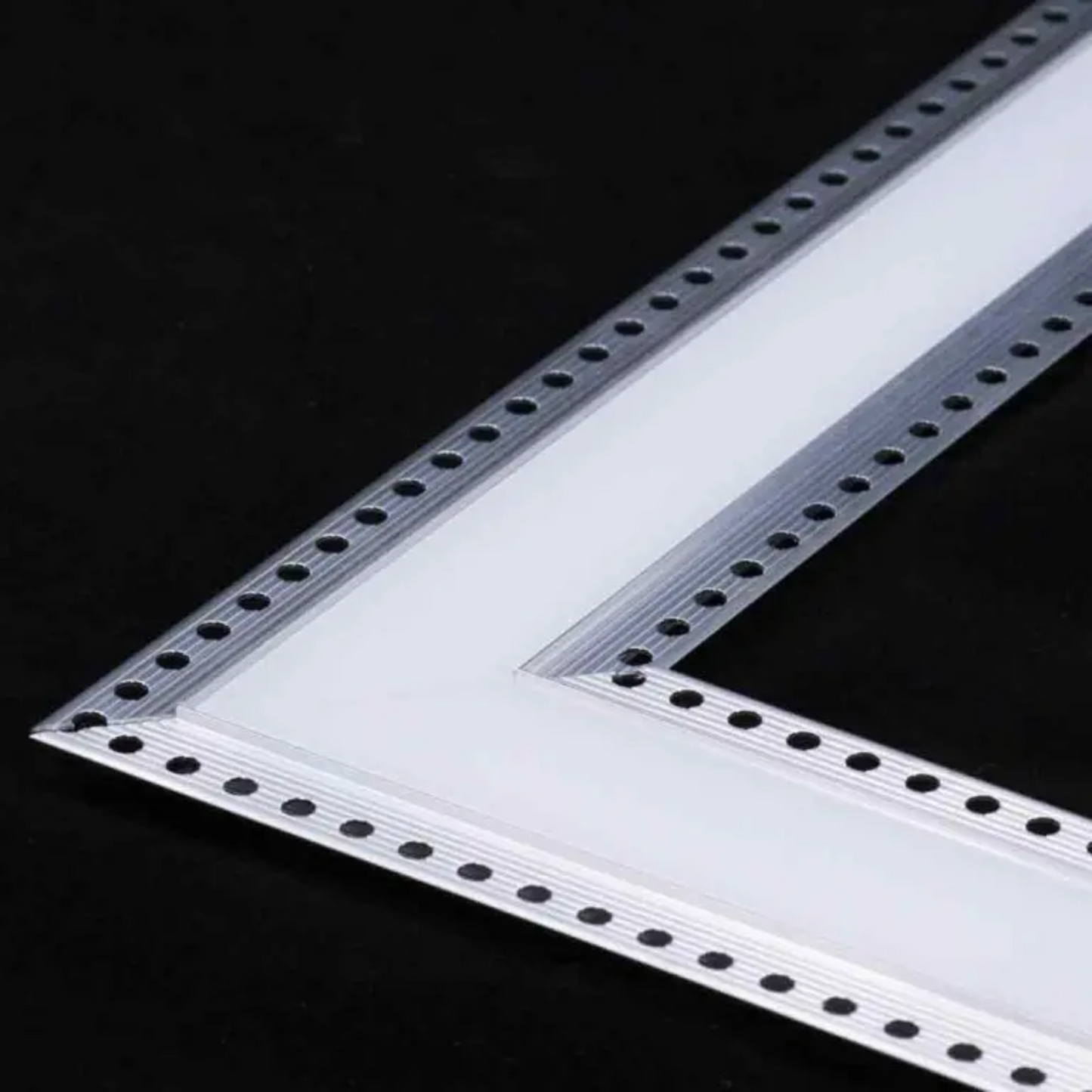 35mm Wide Plaster-In LED Profile Set With Diffuser, 2m