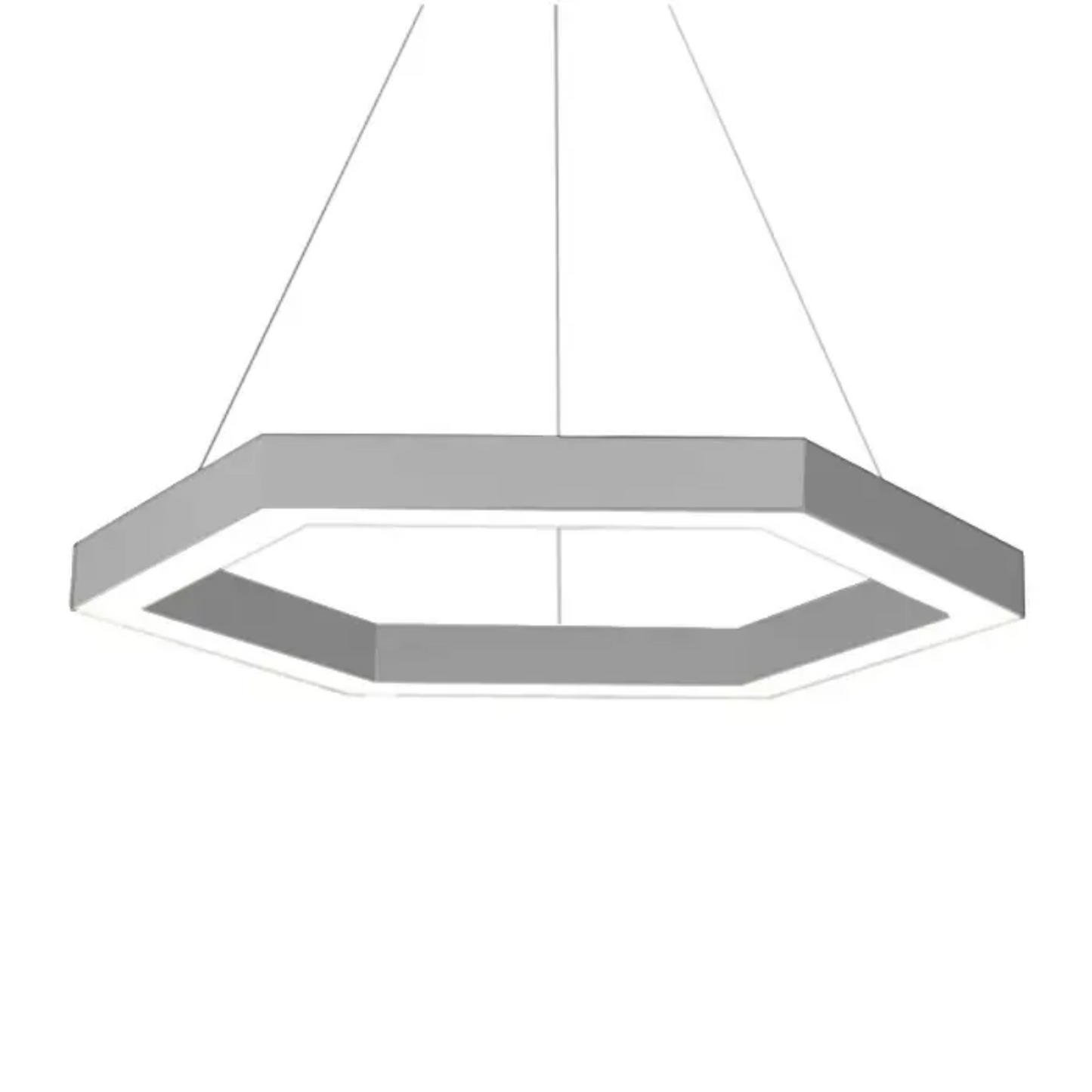 Custom Made Hexagon LED Lighting, Suspended Installation