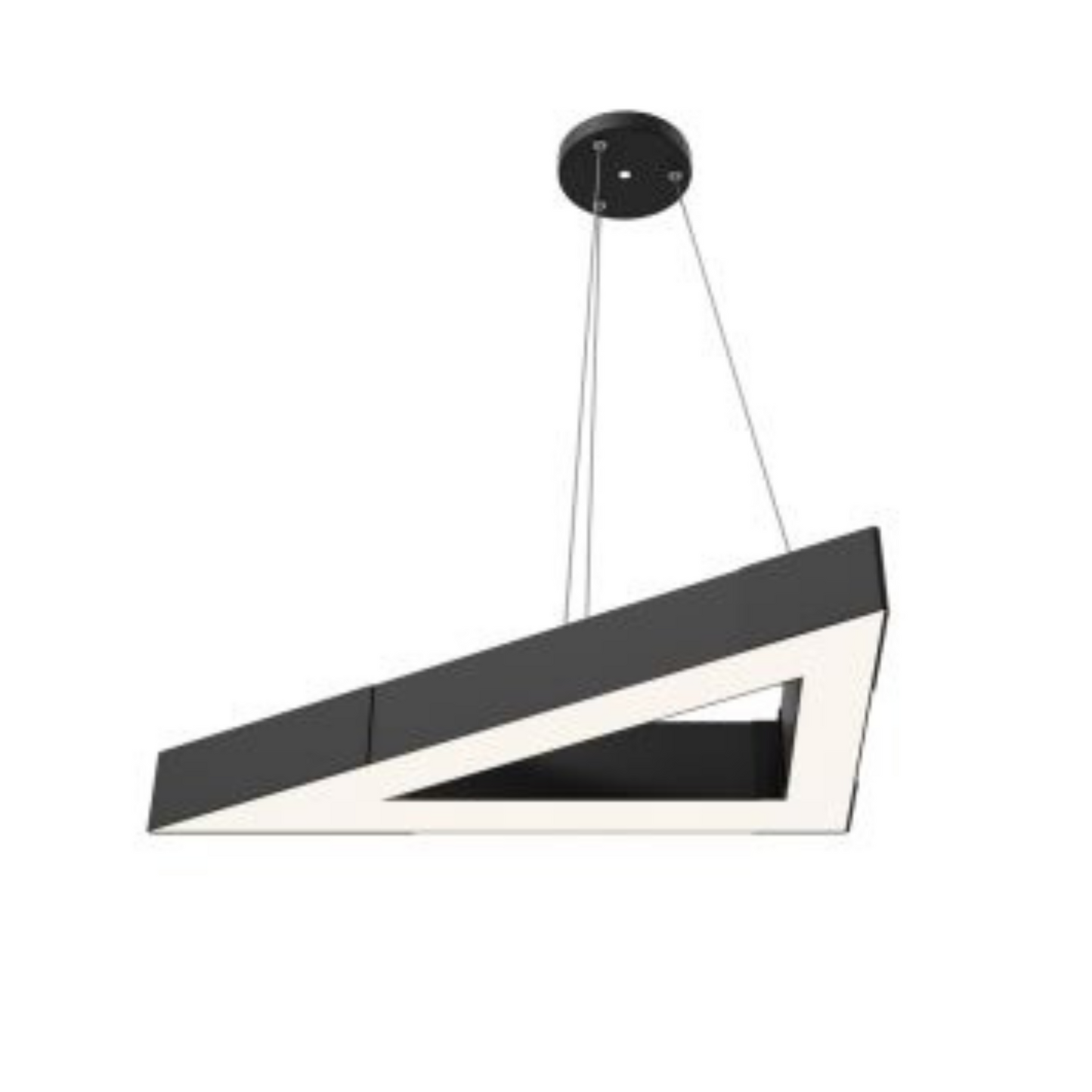 40W Triangle LED Light – 600mm Side, 6,000lm, Black, IP20