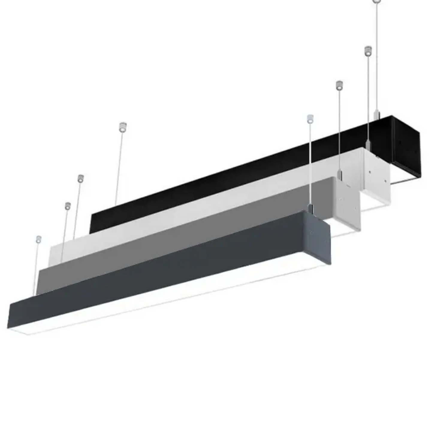 Custom Made Linear LED Lights, Suspended Installation