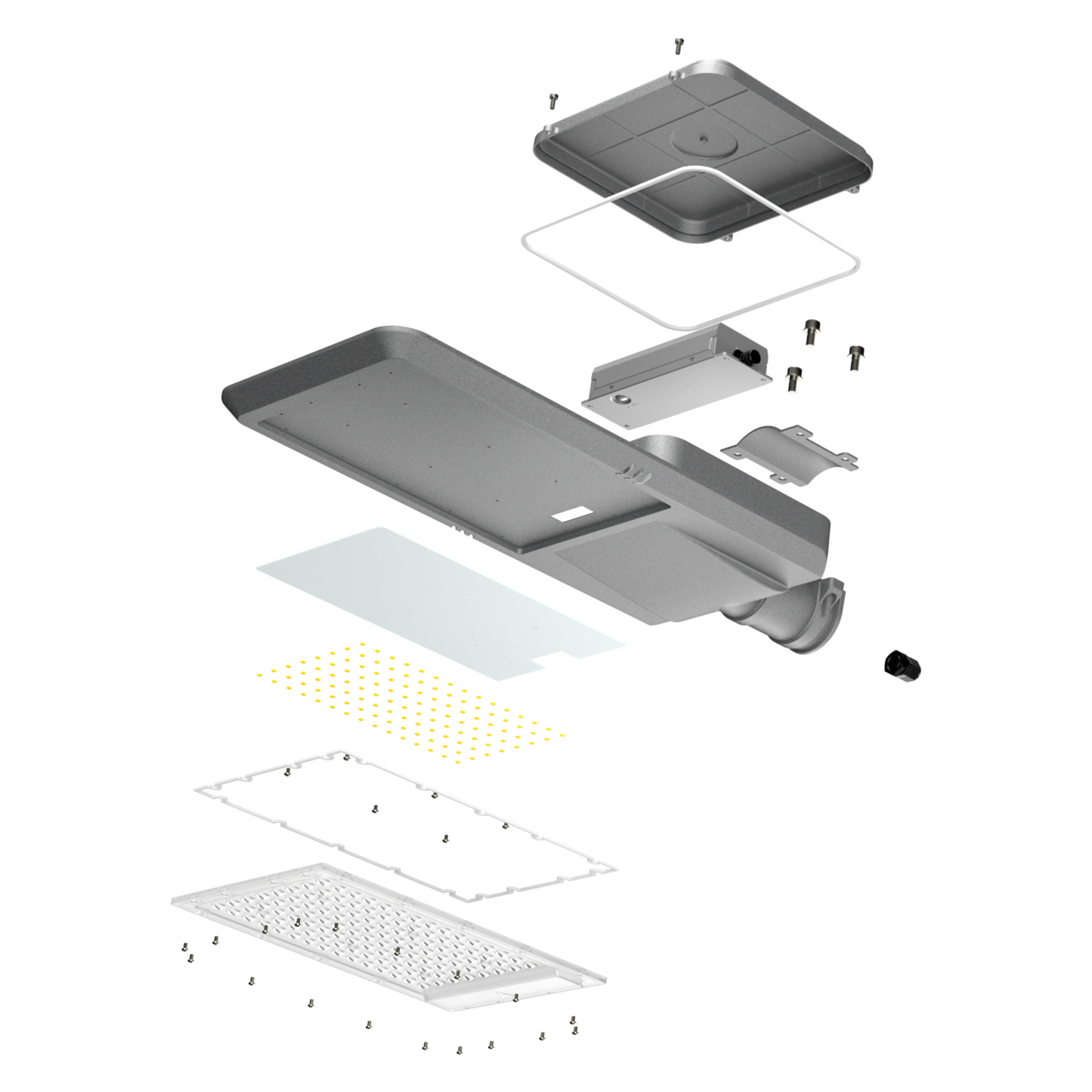 100W LED Street Light – Photocell Sensor, 60mm Adjustable Adaptor, Samsung Chips