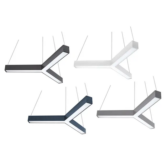 Custom Made Y-Shape LED Lighting, Suspended Installation