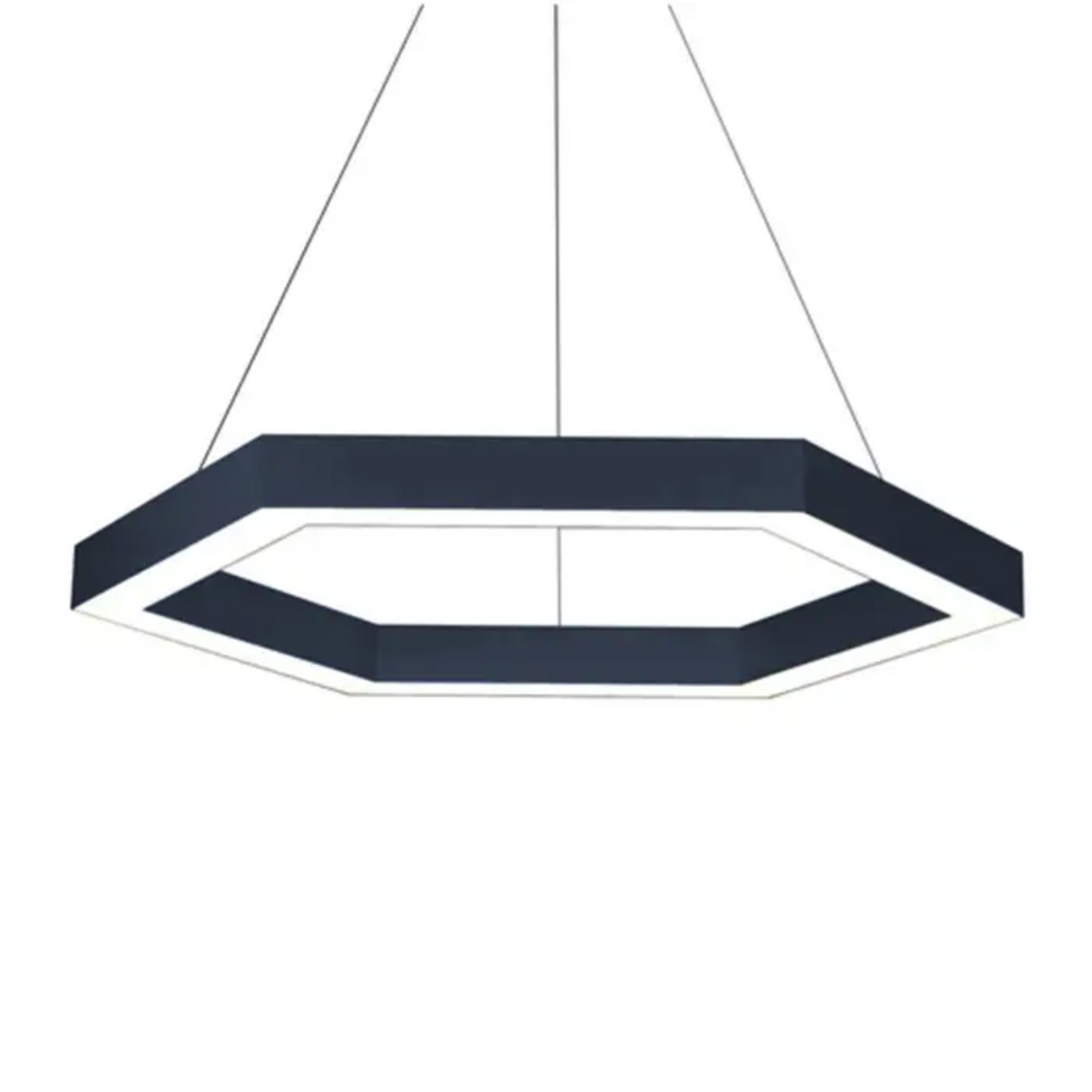 Custom Made Hexagon LED Lighting, Suspended Installation