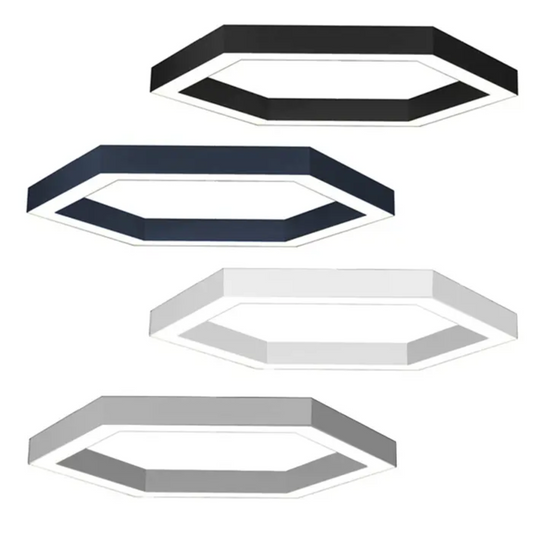 Custom Made Hexagon LED Lighting, Surface Mounted