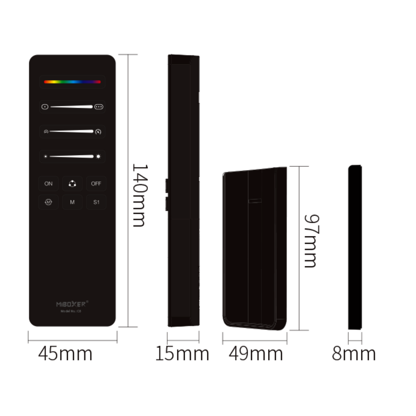 MiBoxer, SPI Remote Control, 2.4G, 3V