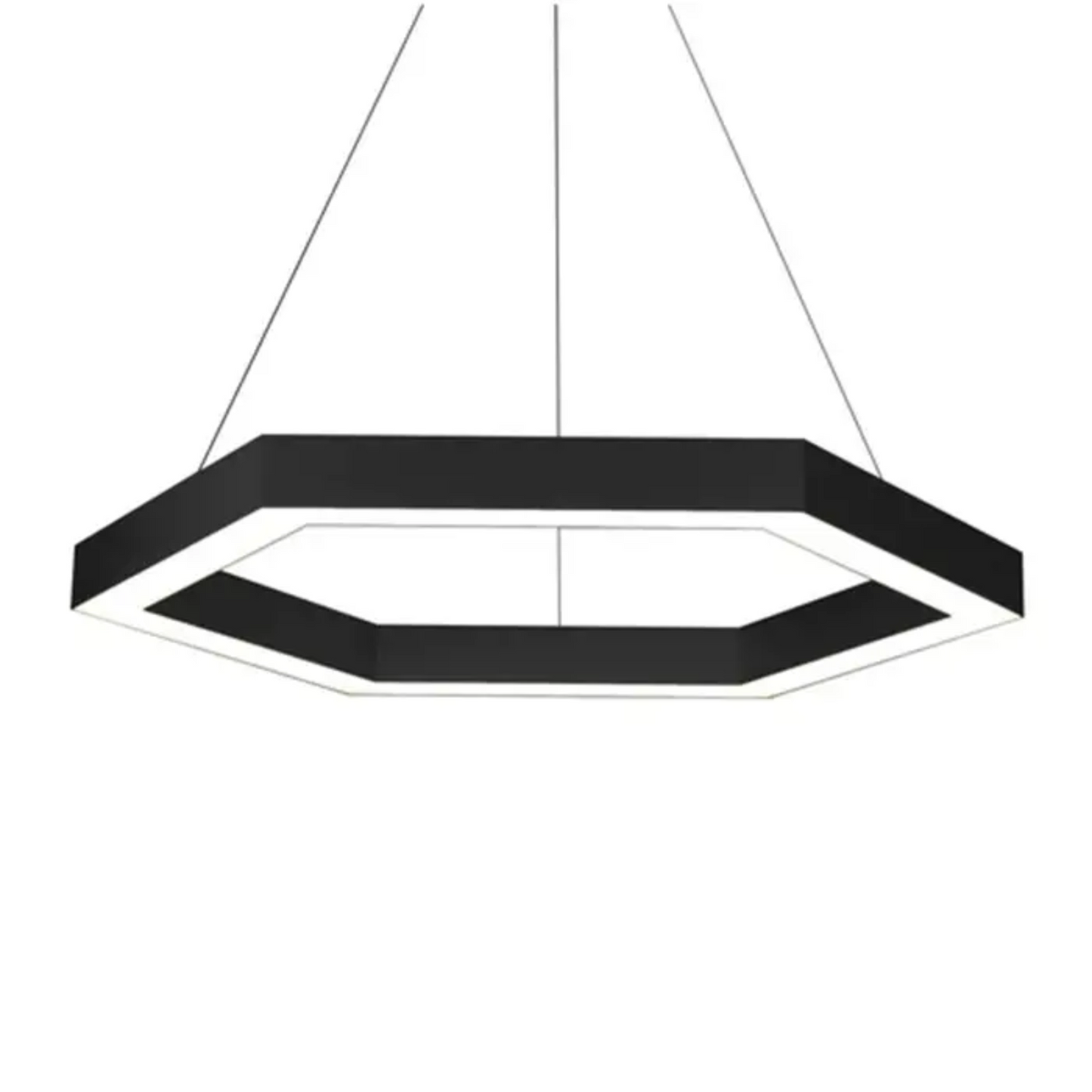 Custom Made Hexagon LED Lighting, Suspended Installation