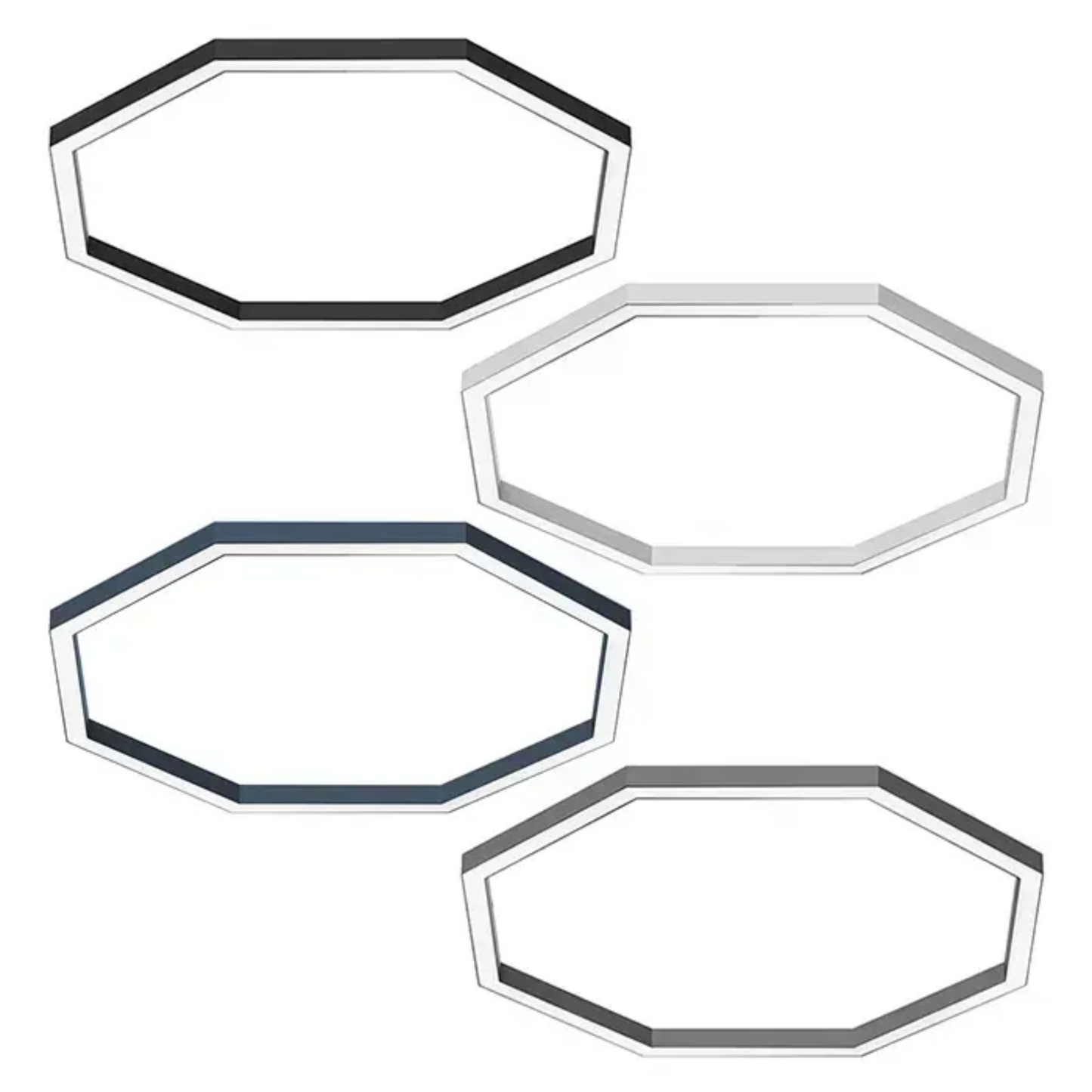 Custom Made Octagon LED Lighting, Surface Mounted