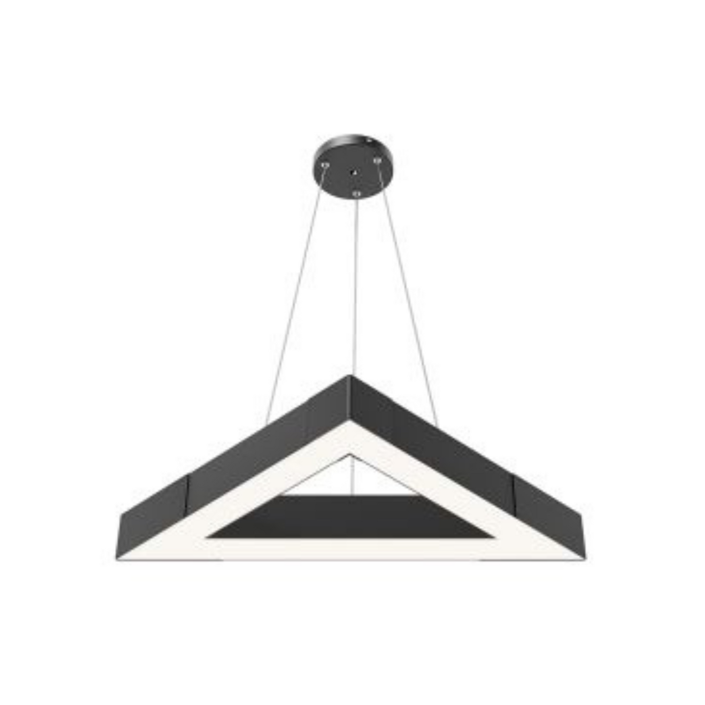 40W Triangle LED Light – 600mm Side, 6,000lm, Black, IP20