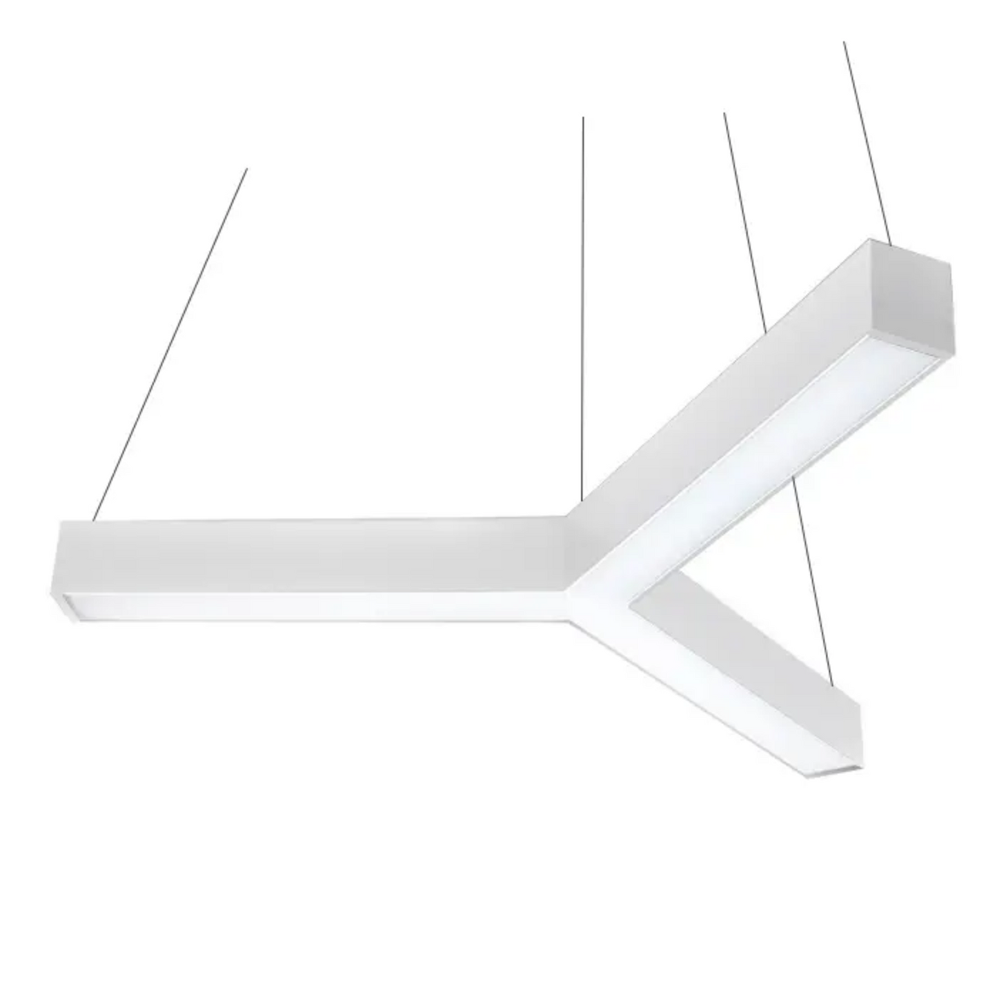 Custom Made Y-Shape LED Lighting, Suspended Installation