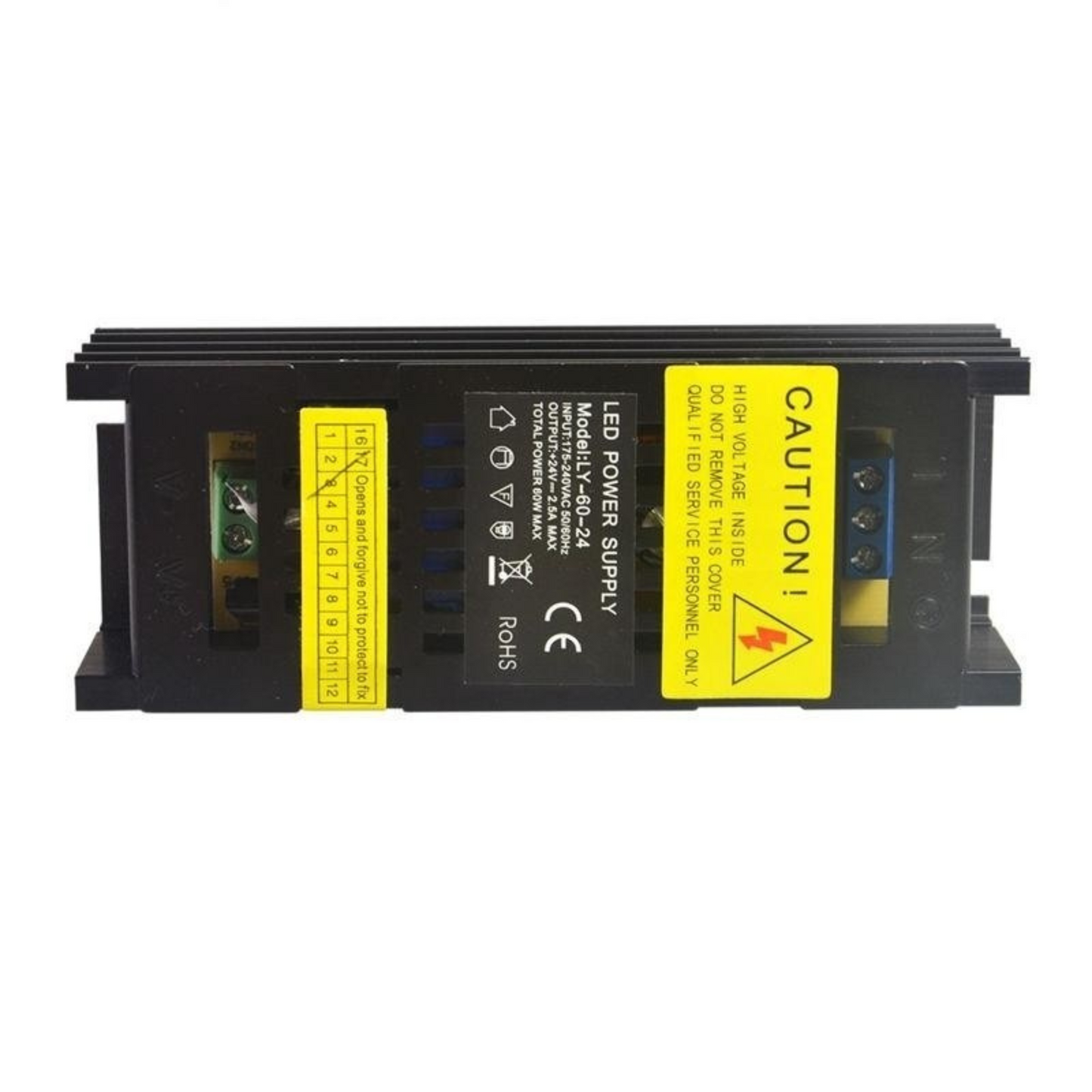 60W Indoor LED Power Supply, 24V, 2.5A – Transformer Converter IP20