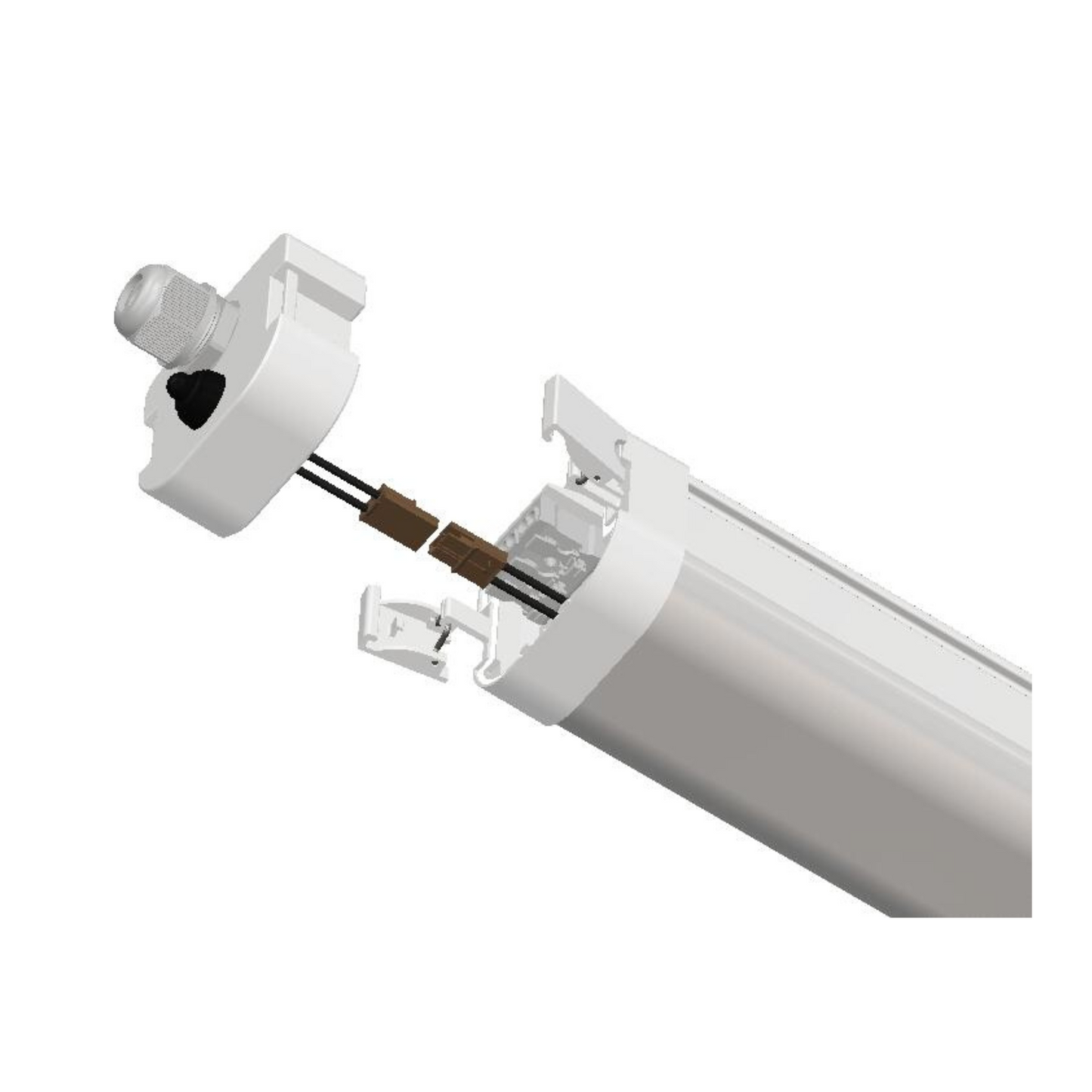 60W LED Triproof Light 5ft (150cm) – IP65, 140lm/W, CCT