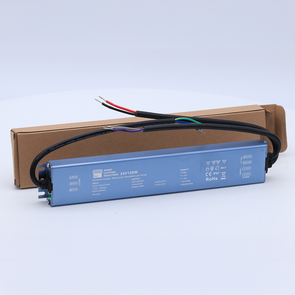 150W Dimmable LED Driver (inc Triac, 0-10V) - 24V, 6.25A, IP67