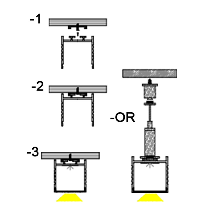 40x35mm Surface LED Profile With Opal Diffuser Kit, 2m, Silver