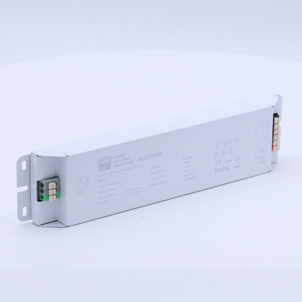 200W Dimmable LED Driver (inc Triac, 0-10V) - 24V, 8.4A, IP20