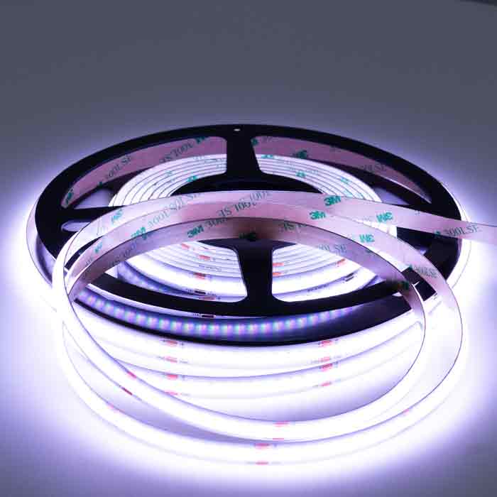 15W/m RGB COB LED Strip Light – 500lm/m, 24V, 5m Reel, 3-Year Warranty