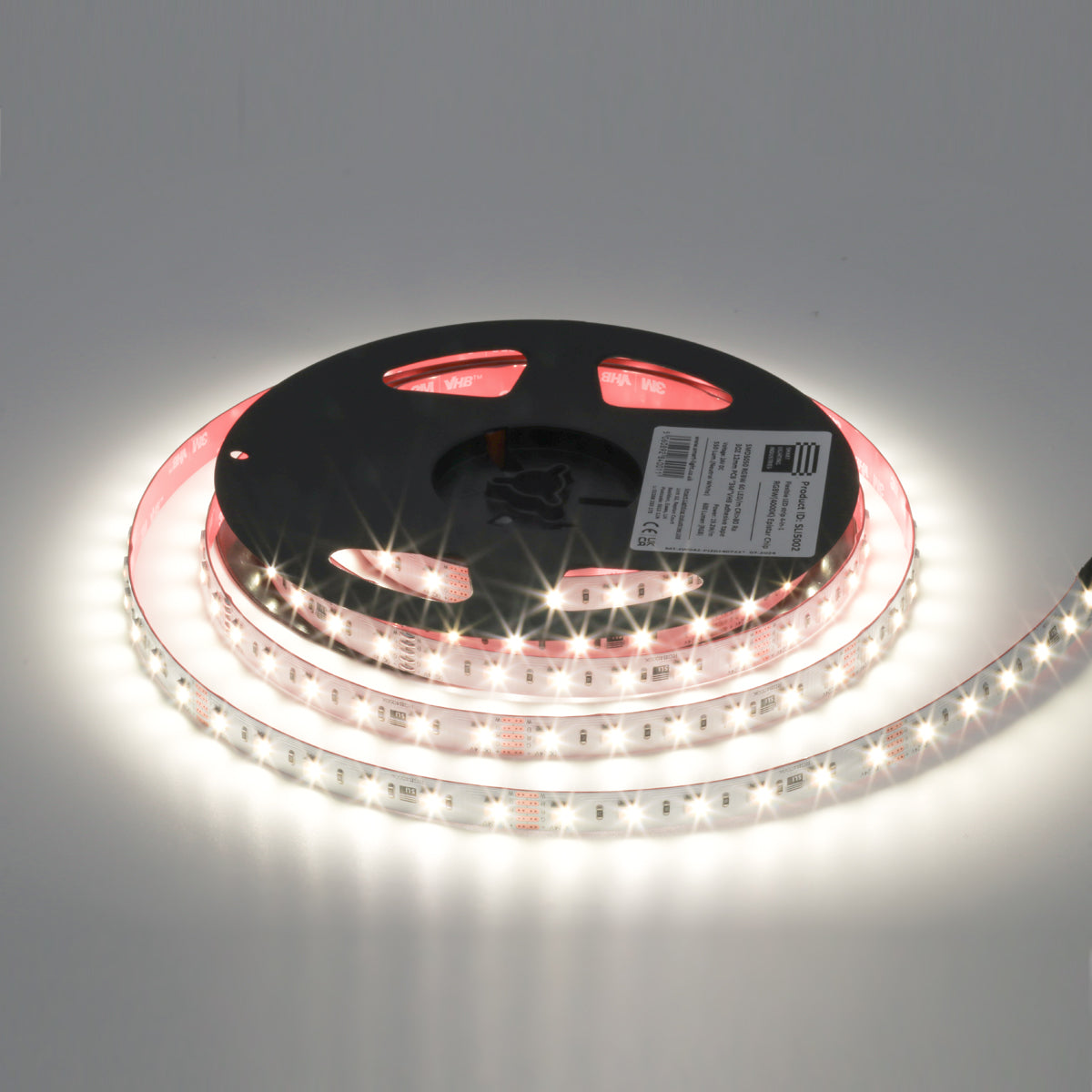 19.2W 24V LED Strip Light – 4-in-1, CRI90, 60 LEDs/m, Flexible, 5m Reel