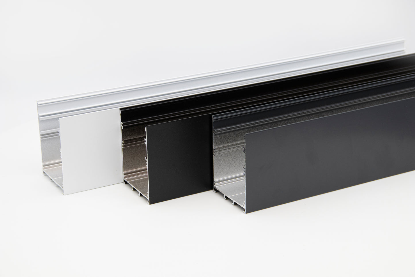 85x64.5mm Surface Aluminium LED Profile Set With Diffuser, 2m