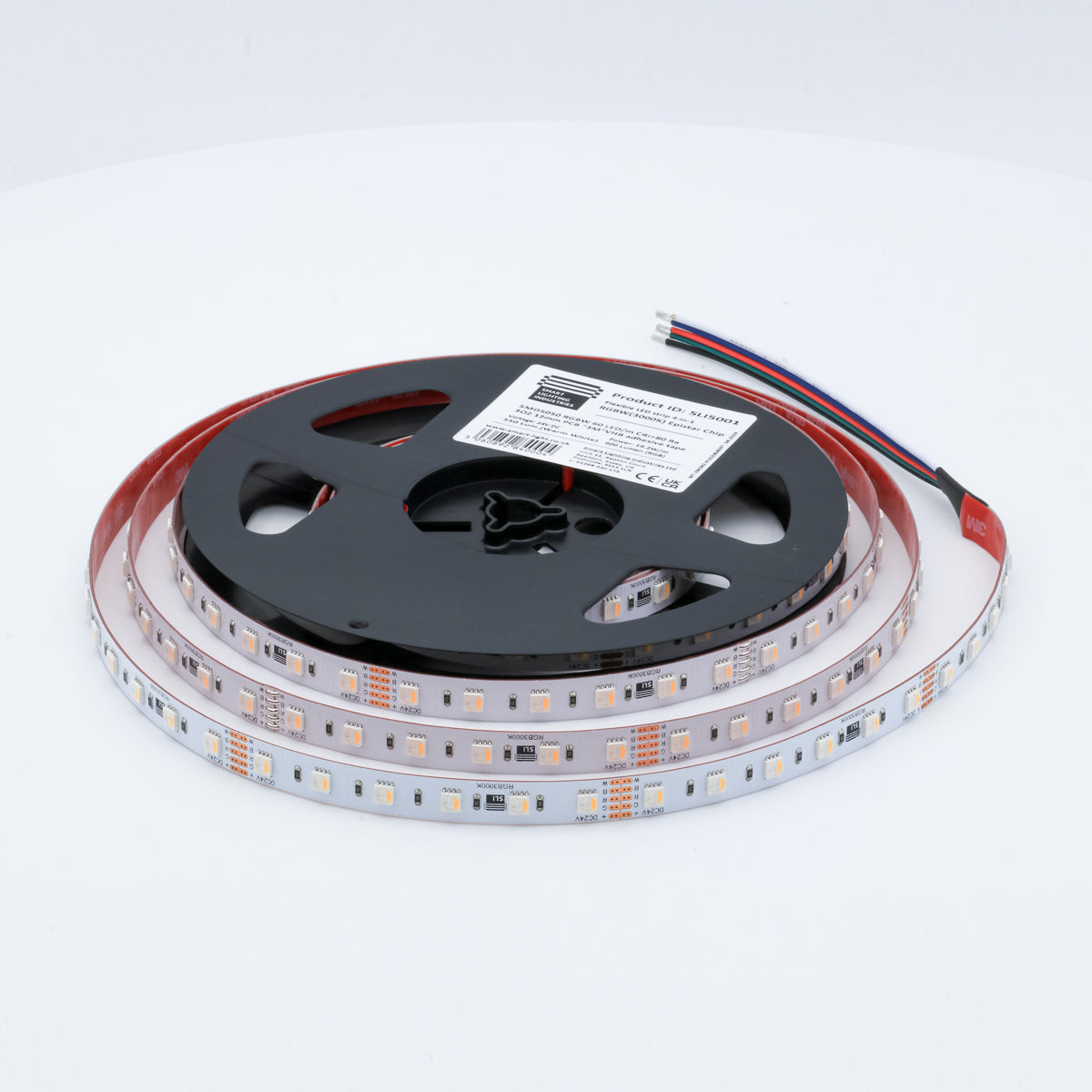 19.2W 24V LED Strip Light – 4-in-1, CRI90, 60 LEDs/m, Flexible, 5m Reel