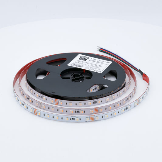 19.2W 24V LED Strip Light – 4-in-1, CRI90, 60 LEDs/m, Flexible, 5m Reel