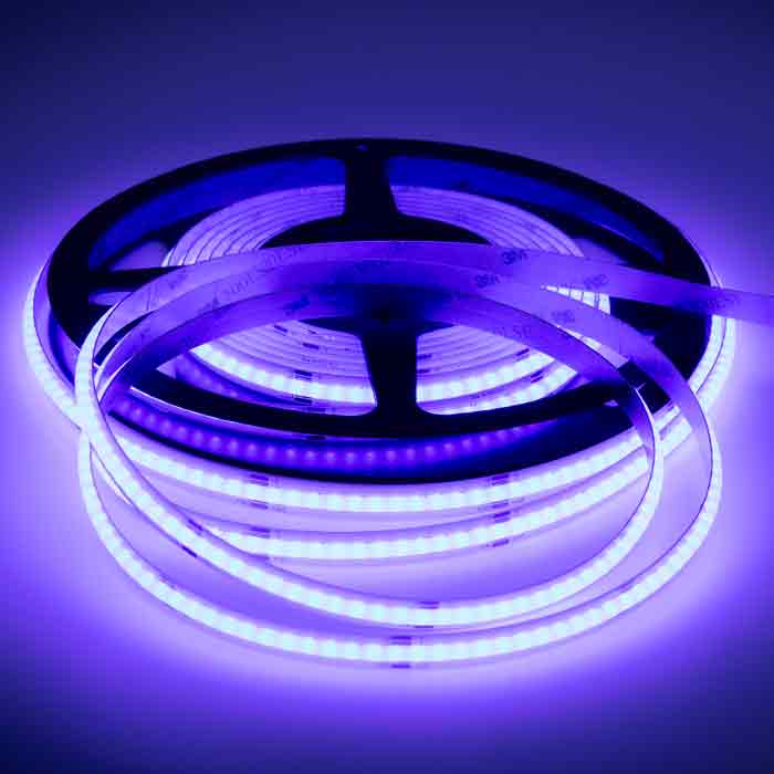 15W/m RGB COB LED Strip Light – 500lm/m, 24V, 5m Reel, 3-Year Warranty