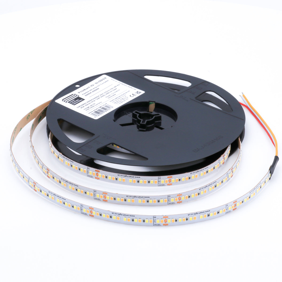 15W/m CCT Adjustable LED Strip – 3000K–6000K Tunable, SMD2835, 950–1950lm/m