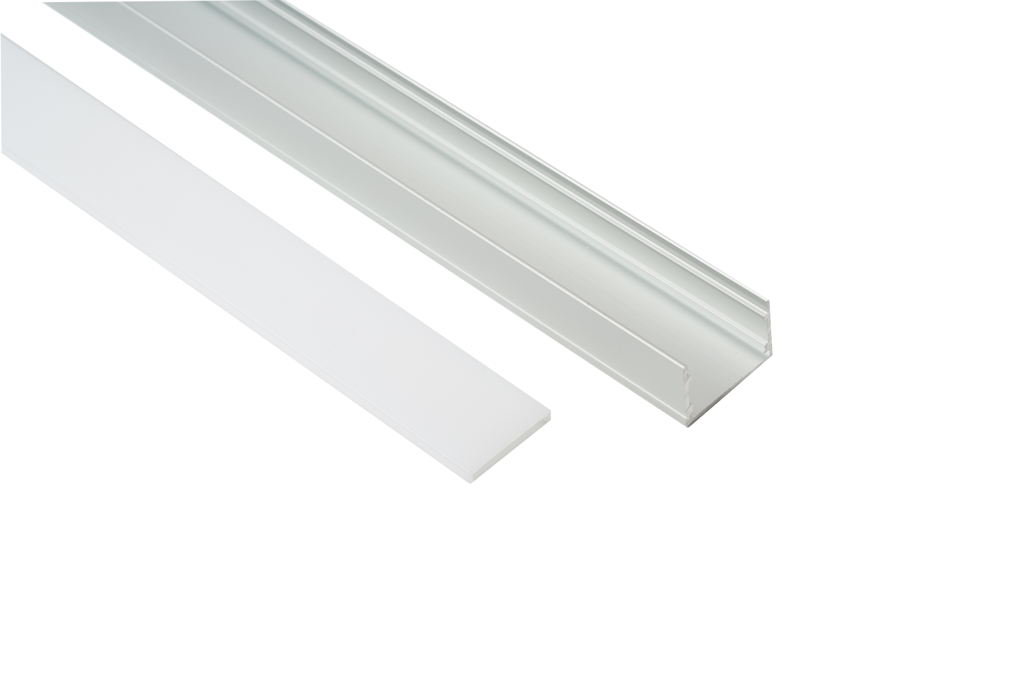30x20mm Surface LED Profile With Opal Diffuser Kit, 2m, Silver