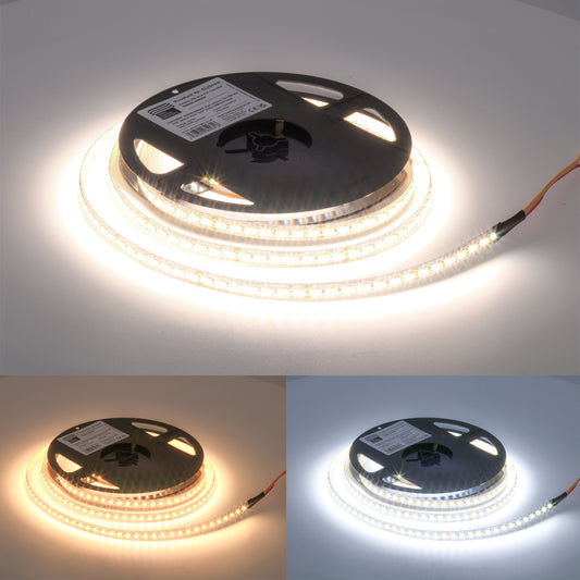 15W/m CCT Adjustable LED Strip – 3000K–6000K Tunable, SMD2835, 950–1950lm/m