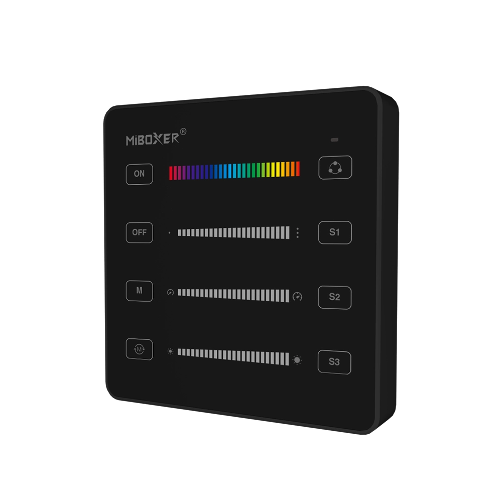 Single Zone SPI Panel Remote, Black, Battery Operated, 2.4G