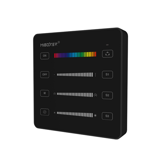 Single Zone SPI Panel Remote, Black, Battery Operated, 2.4G