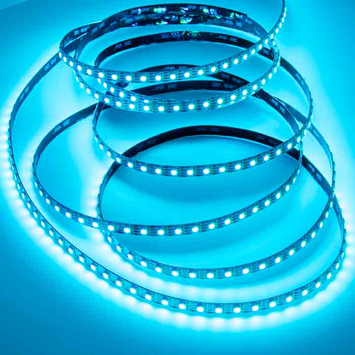 RGB LED Strip Light 24V – Free-Cut, 80 LEDs/m, CRI95, SMD5050, 10mm, Price Meter