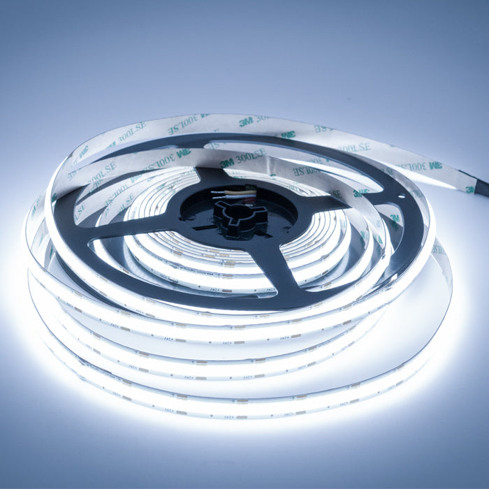 COB CCT Adjustable LED Strip 24V – 15W/m, Tunable White 3000K–6000K, 5m Reel