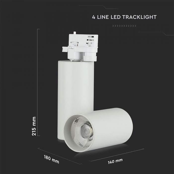 30W LED Track Light 5 Years Warranty