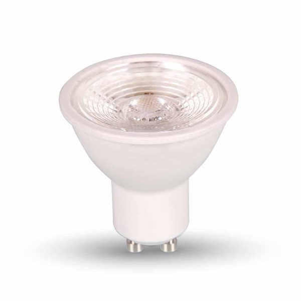 LED Spotlight 7W GU10 Plastic With Lenns 6000K Dimmable 38 degree