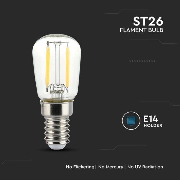 Filament LED Bulb 2W ST26 E14 Clear Glass