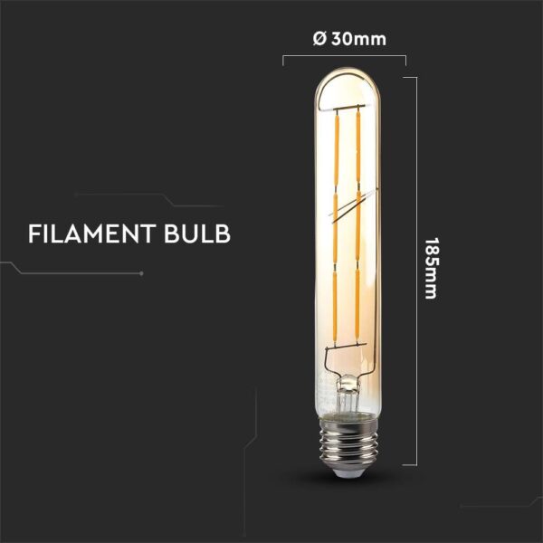6W LED Bulb T30 Amber Cover 2200K