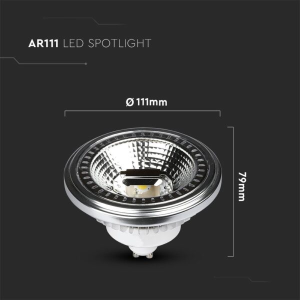 12W AR111 LED Spotlight GU10 Dimmable