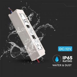 100W LED Waterproof Power Supply 12V 8A IP65 Plastic 2 Years Warranty