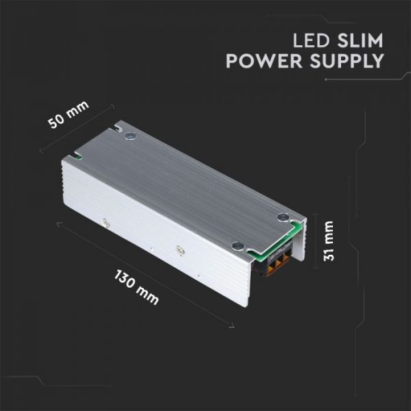 60W LED Slim Power Supply -12V - 5A Metal