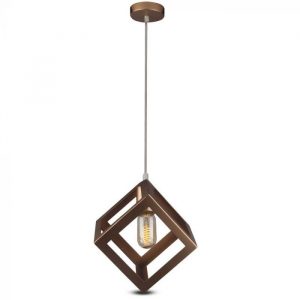Pendant Prismatic Light Geometric Series With Gold Canopy